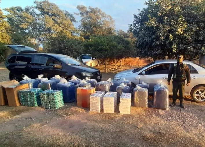 329 kilos de hojas de coca y 4.000 paquetes de cigarrillos en Salta