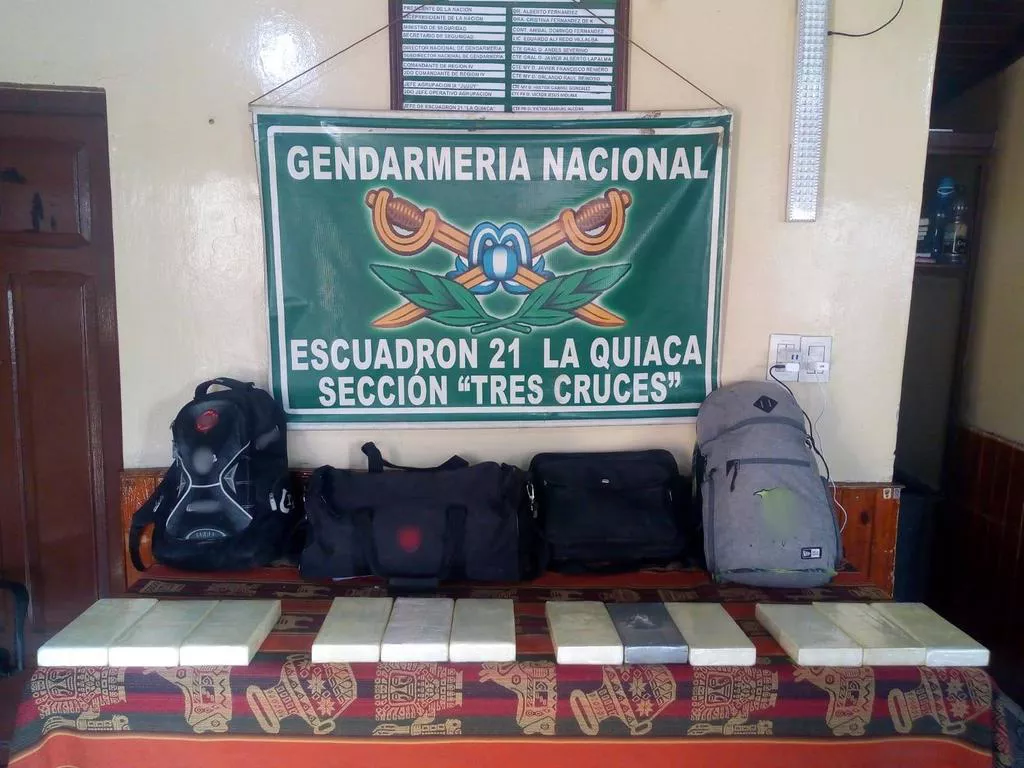 12,599 kg cocaína La Quiaca