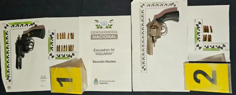 Trasladaban dos revólveres cargados sin la documentación correspondiente (1)